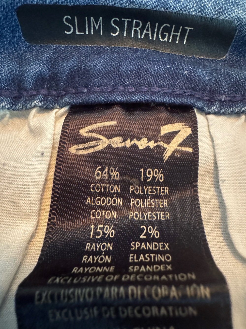 Seven7 Light Blue Slim Straight Jeans with Floral & Bird Embroidery Sz 10 - Picture 9 of 9